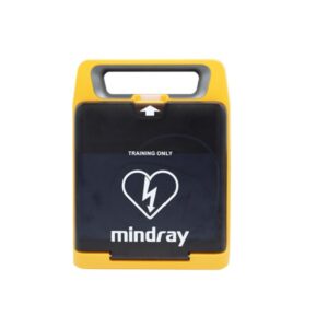 Le dispositif de formation Mindray Beneheart C2 Trainer est livré avec télécommande, housse de protection, câble électrodes et une paire d'électrodes adultes.