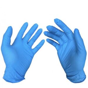 Une paire de gants jetable en nitrile non poudré, confortable et très élastique à usage médical, offre une protection fiable. Hypoallergéniques, sans latex.