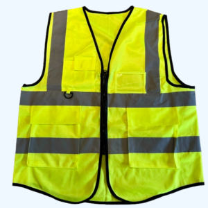 Gilet De Sécurité, réfléchissant. Sécurité haute visibilité. Avec poche et fermeture éclair.