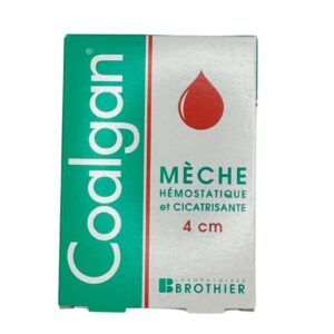 Les mèches hémostatiques Coalgan sont indiquées afin de stopper les saignements de nez, cutanés, buccaux, ou encore les saignements des points de ponction. Boîte de 5 mèches. Utilisables chez l’enfant, l’adulte, la femme enceinte et les patients qui présentent des troubles de l’hémostase congénitaux ou acquis, elles sont aisées à utiliser.