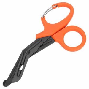 Produit idéal pour la découpe de la majorité des vêtements en situation d'urgence. Ces ciseaux sont adaptés pour la découpe de bandages, de compresses, de pansements ou encore de sparadraps et de plâtres synthétiques. La lame inférieure à bout arrondi de ces ciseaux ainsi que la petite encoche permettent de glisser entre le tissu à retirer et la peau, sans blesser le patient ou la victime.